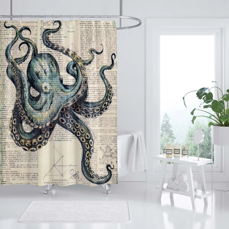 Duschvorhang Skanto mit Ozean-Kunstmotiv