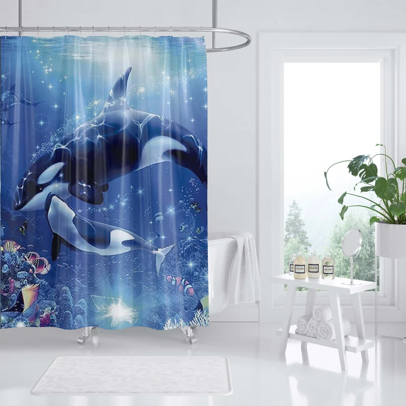 Duschvorhang Skanto mit Ozean-Kunstmotiv
