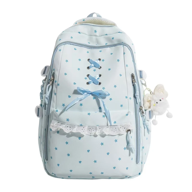 Schulrucksack Skanto mit Schnürdetails