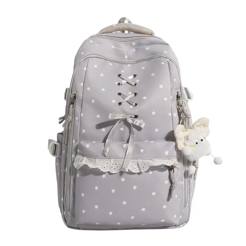 Schulrucksack Skanto mit Schnürdetails