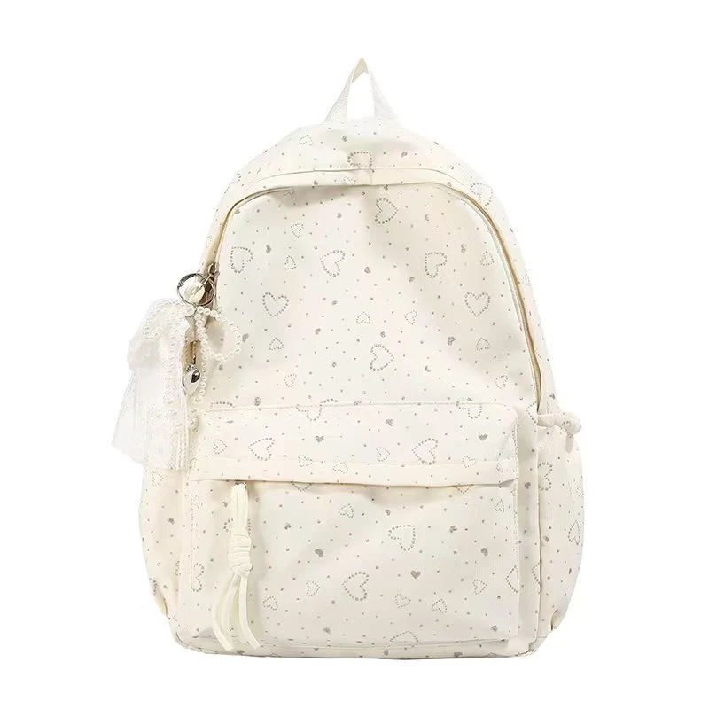 Lässiger Rucksack Skanto mit Herz-Dekor
