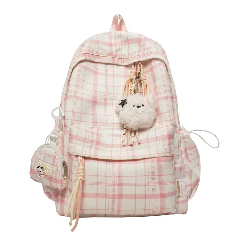 Verspielter Rucksack Skanto im Karodesign