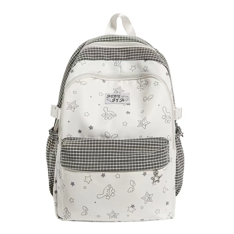 Verspielter gemusterter Schulrucksack Skanto