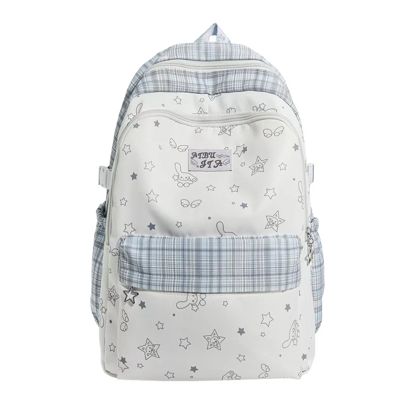 Verspielter gemusterter Schulrucksack Skanto