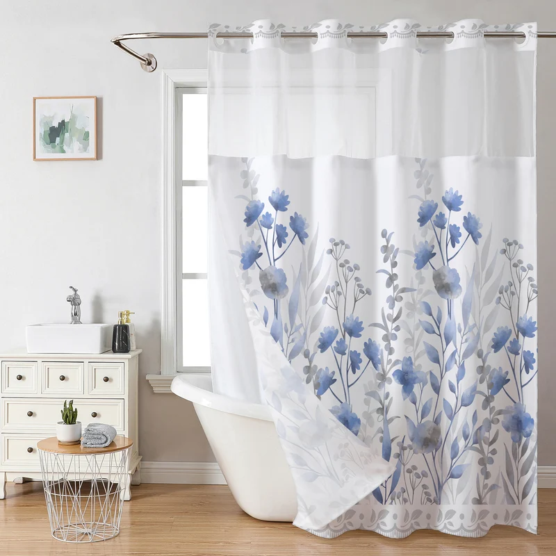 Duschvorhang Skanto mit Blumendesign