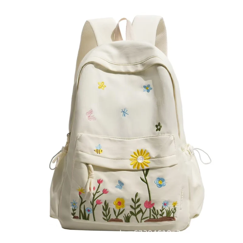 Rucksack mit Blumenstickerei Skanto