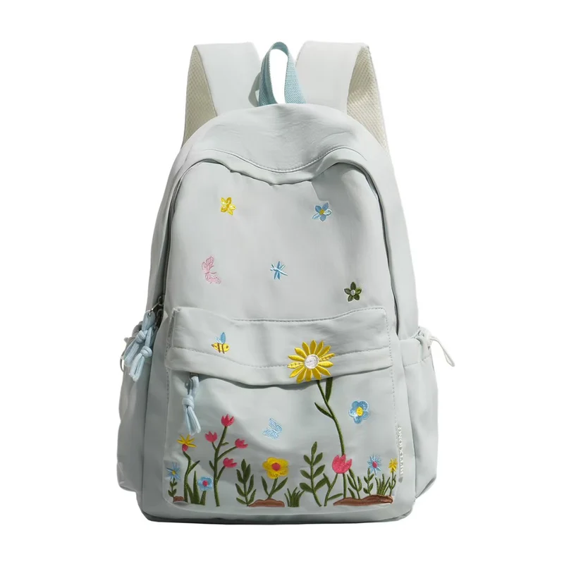 Rucksack mit Blumenstickerei Skanto