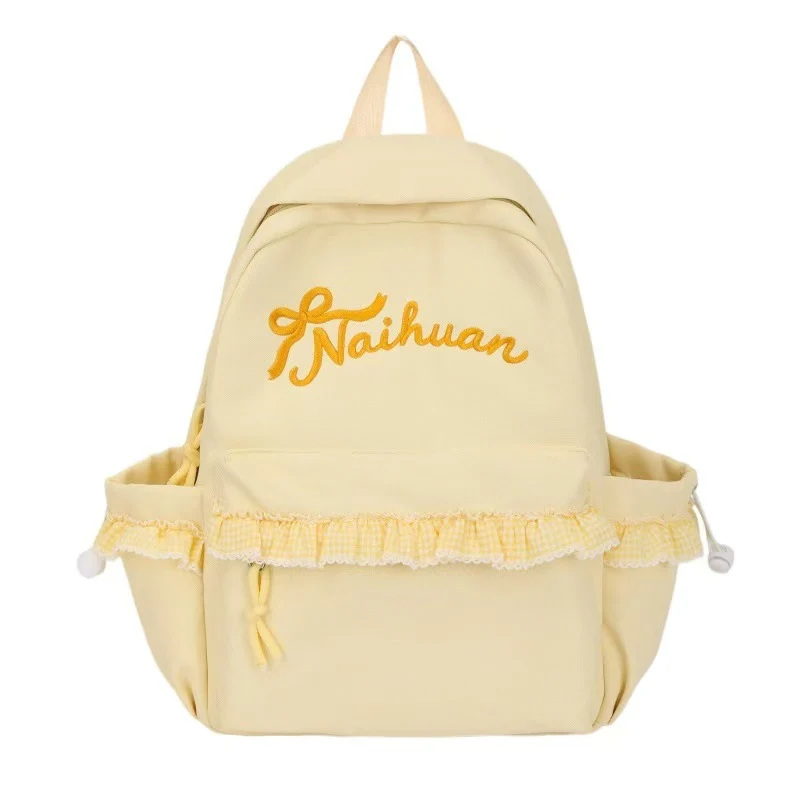 Bestickter Rüschenrucksack Skanto