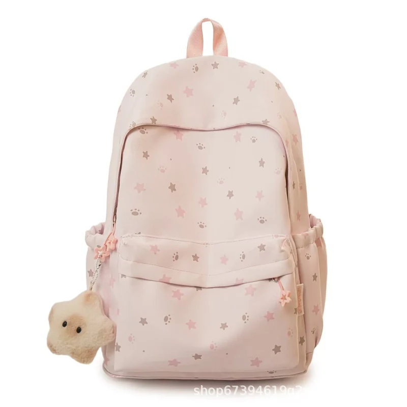 Rucksack Skanto aus weichem Stoff mit Sternenmuster