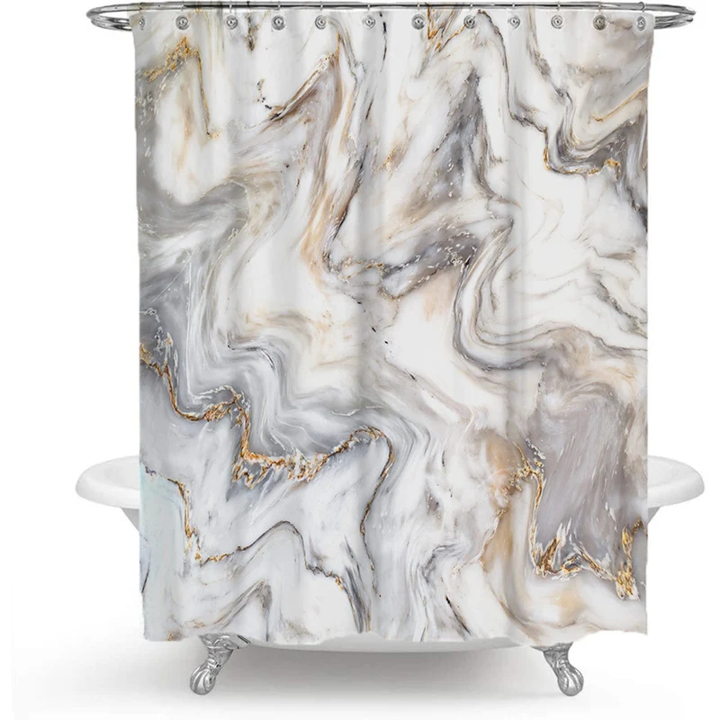 Eleganter Marmor Duschvorhang Skanto