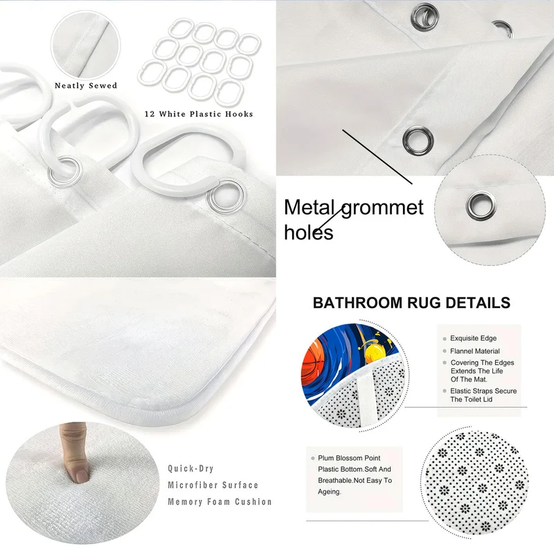 Badezimmer-Set im kreativen Universum-Design Skanto