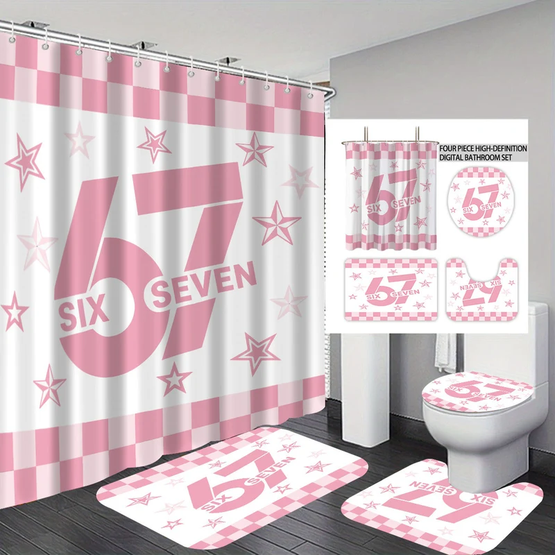 Badezimmer-Set im farbenfrohen Dessert-Design Skanto