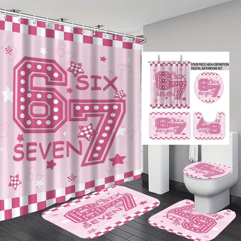 Badezimmer-Set im farbenfrohen Dessert-Design Skanto