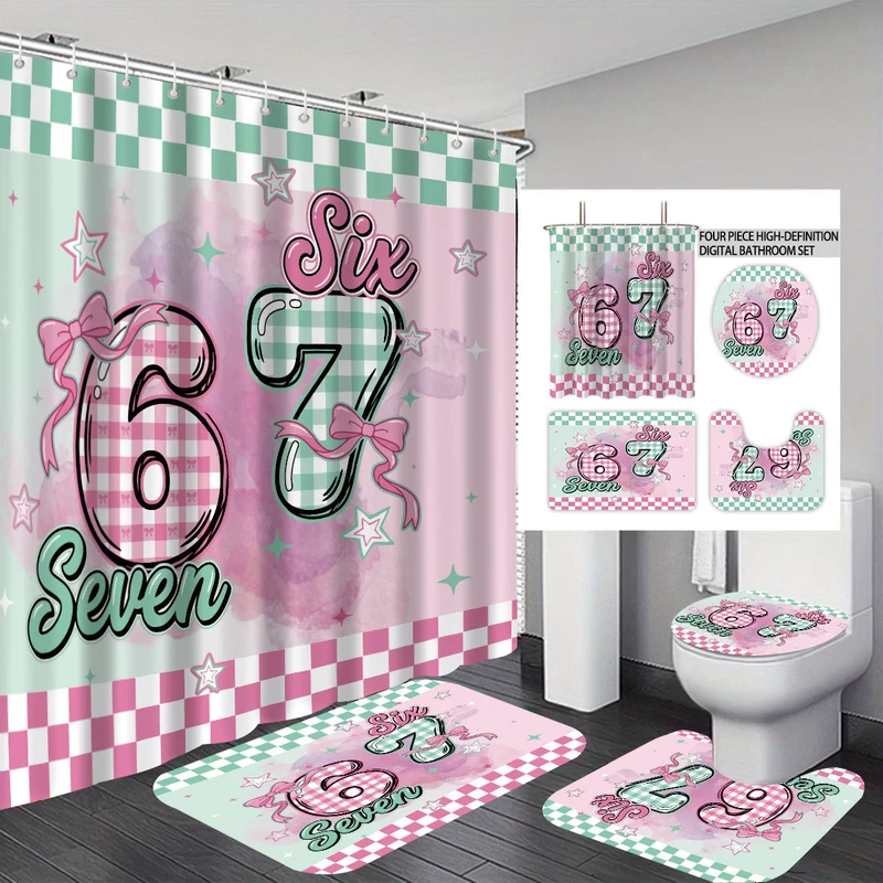 Badezimmer-Set im farbenfrohen Dessert-Design Skanto