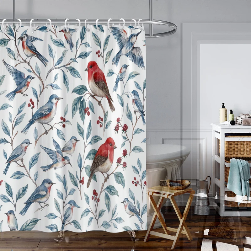 Duschvorhang im maritimen Küsten-Design Skanto