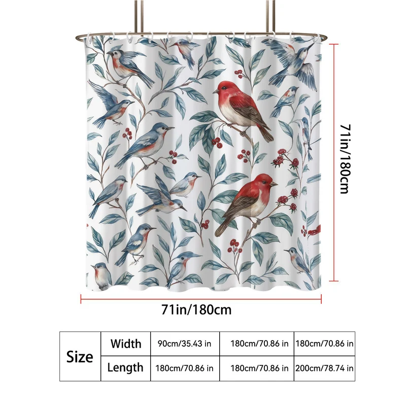 Duschvorhang im maritimen Küsten-Design Skanto