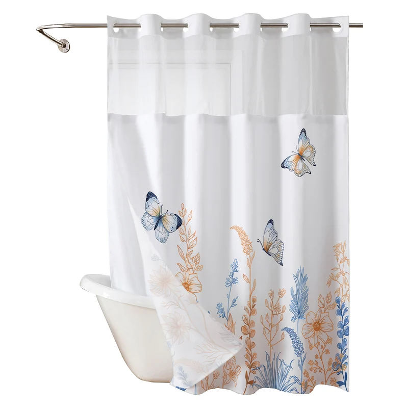 Eleganter Schmetterlings-Duschvorhang Skanto