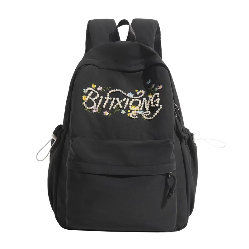 Rucksack mit bestickten Blumendetails Skanto