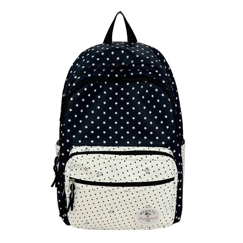 Rucksack Skanto mit Sternenmuster und mehreren Fächern