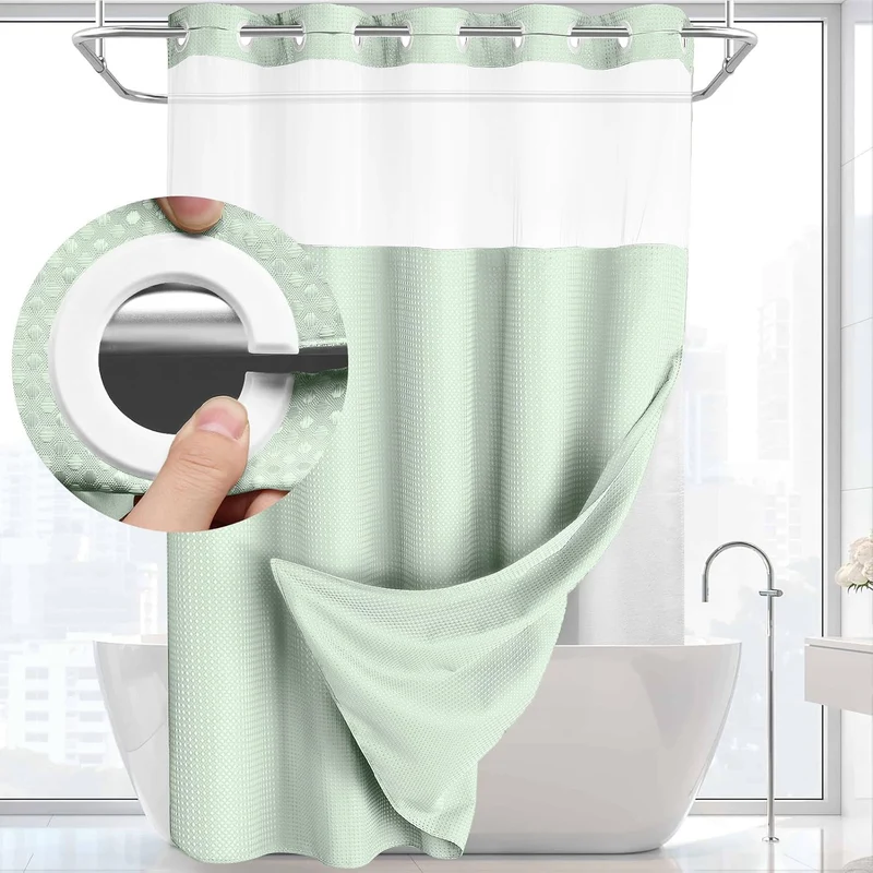 Duschvorhang mit strukturierter Webart Skanto