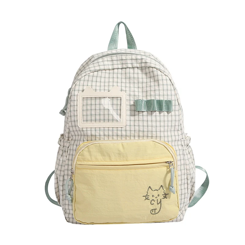 Niedlicher Rucksack mit illustriertem Katzenmotiv Skanto