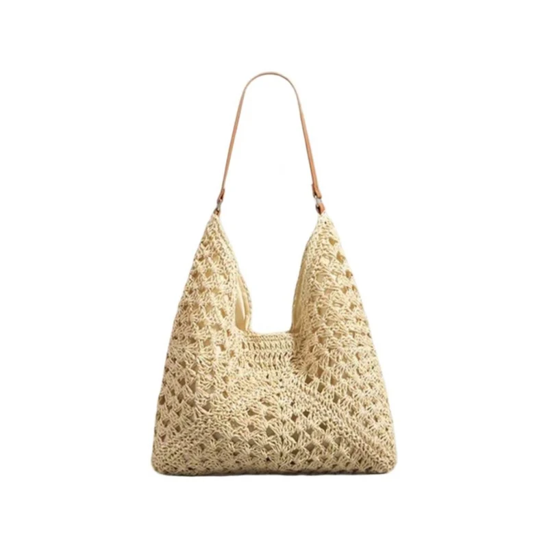 Handtasche mit künstlerischem Makramee-Design und flexiblem Tragekomfort Skanto