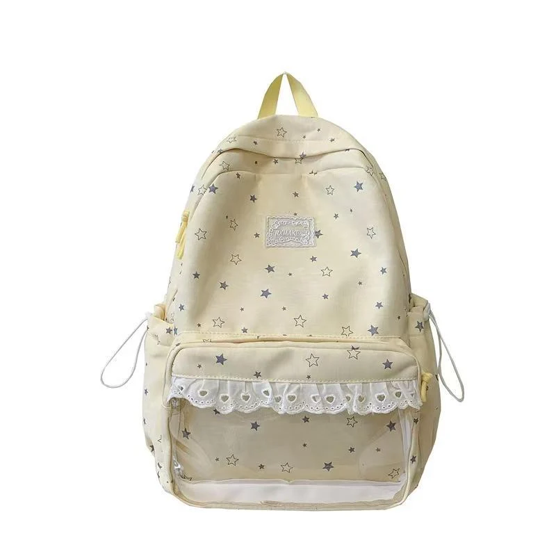 Lässiger Schulrucksack Skanto mit Sternmuster