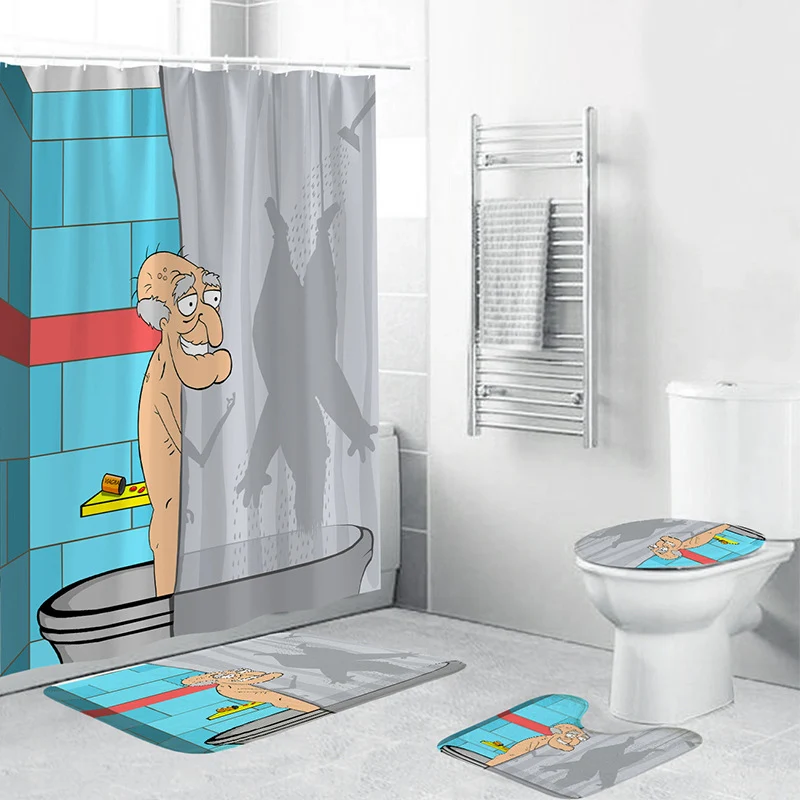 Duschvorhang mit neuartigem Motiv Skanto