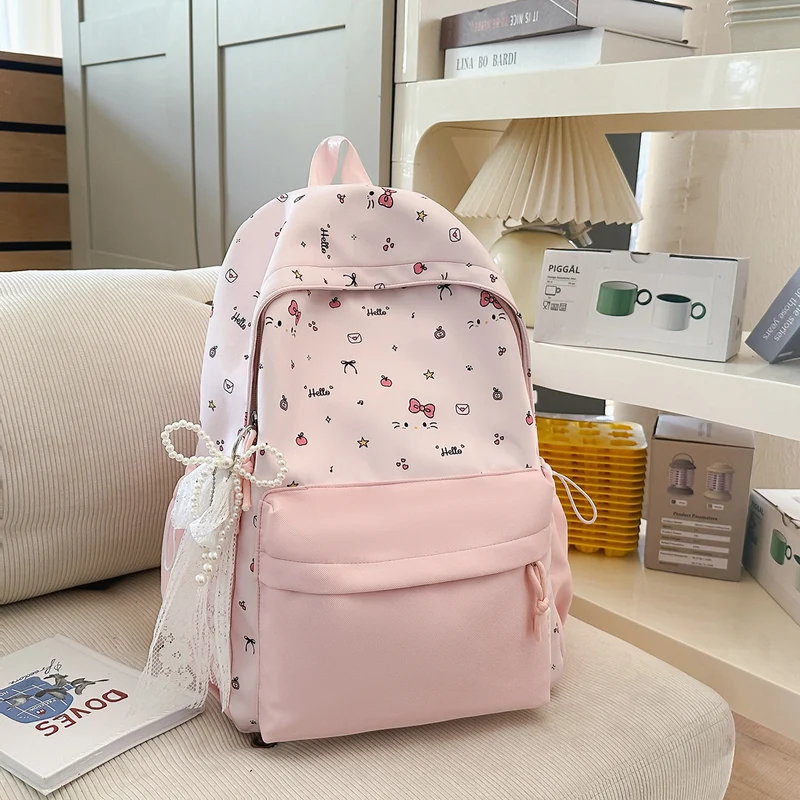 Niedlicher Charakter-Print-Rucksack Skanto