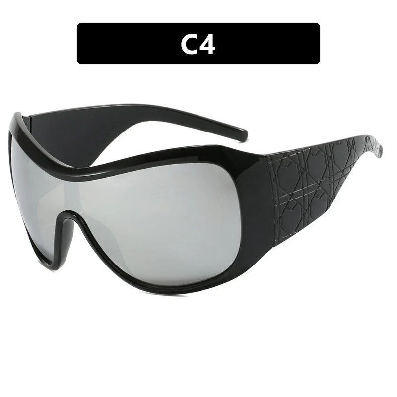 Damen Sport-Sonnenbrille mit breitem Schutzrahmen und polarisierten Gläsern Skanto