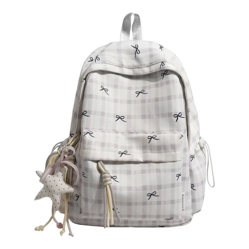 Stilvoller karierter Rucksack Skanto