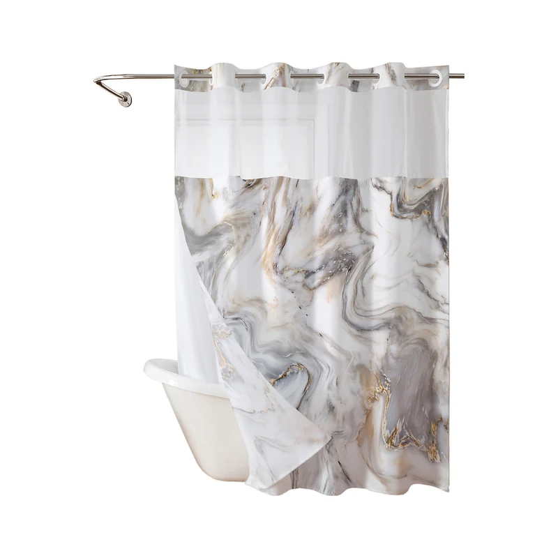 Luxuriöser Duschvorhang mit Marmordesign Skanto