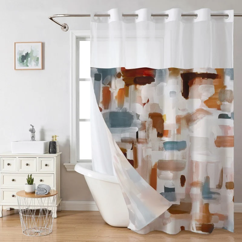 Luxuriöser Duschvorhang mit Marmordesign Skanto