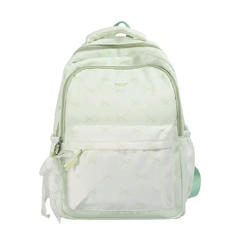 Süßer Schulrucksack mit Schleifenmuster Skanto