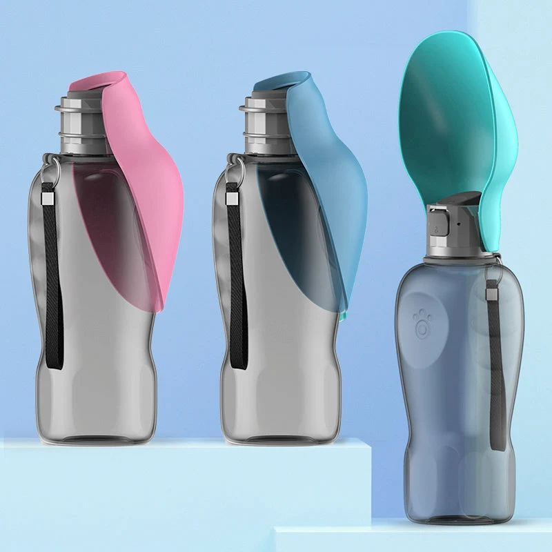 Tragbare 800ml Hundetrinkflasche. | Skanto