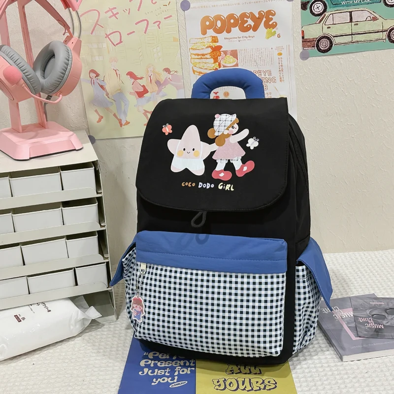 Lustiger Schulrucksack Skanto mit Illustration