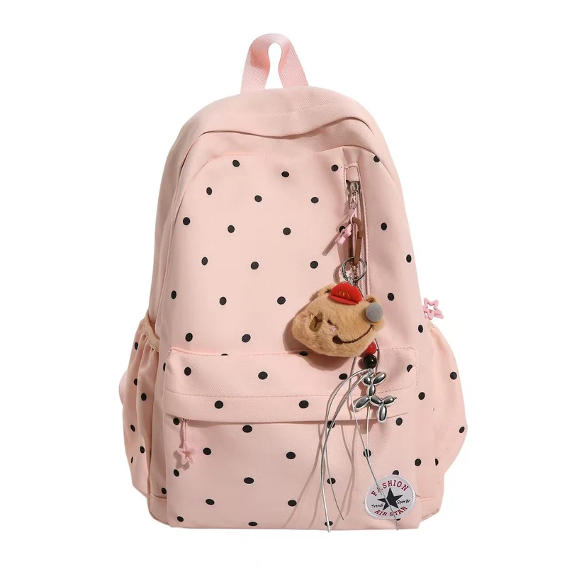 Rucksack mit Polka-Dot-Verzierung Skanto
