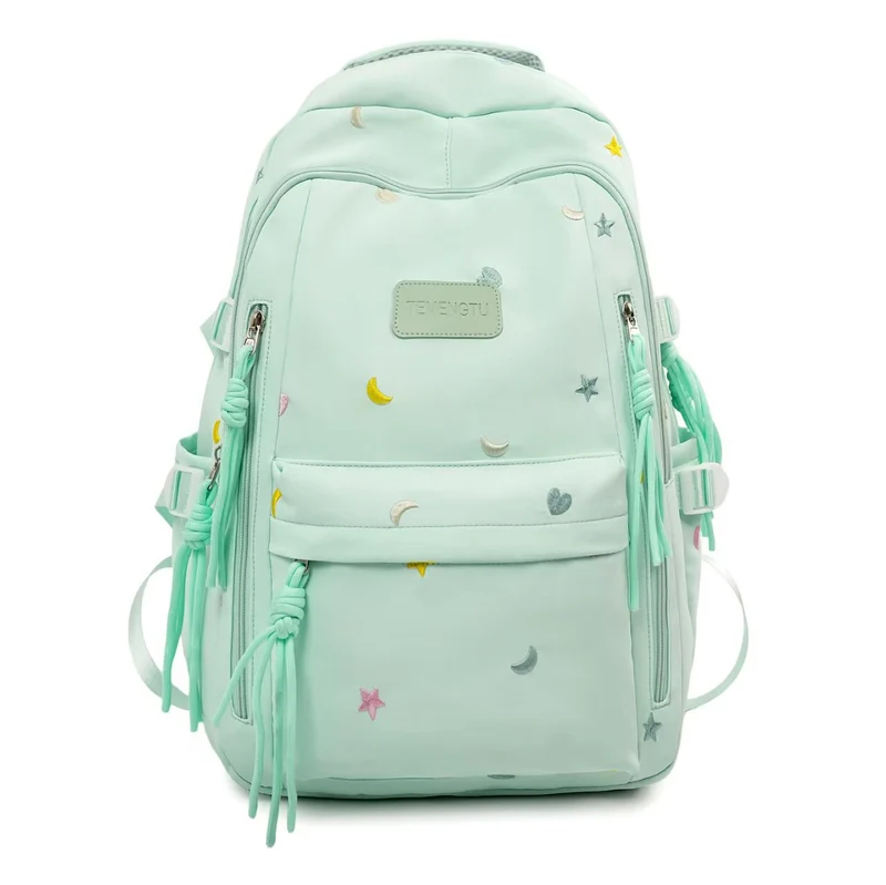 Bestickter Rucksack mit vielen Fächern Skanto