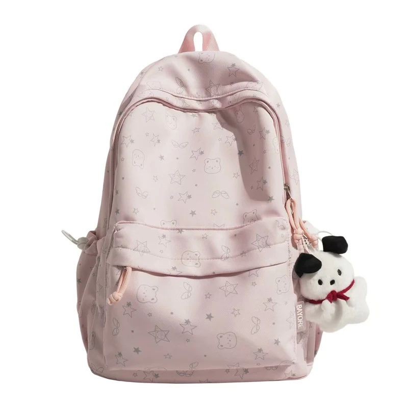 Rucksack mit vielen Fächern und Charakter-Motiv Skanto