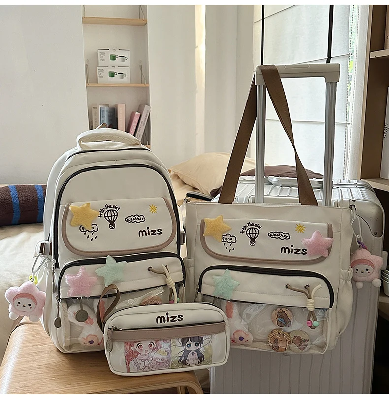 Fantasievolles Rucksack-Set mit mehreren Fächern Skanto