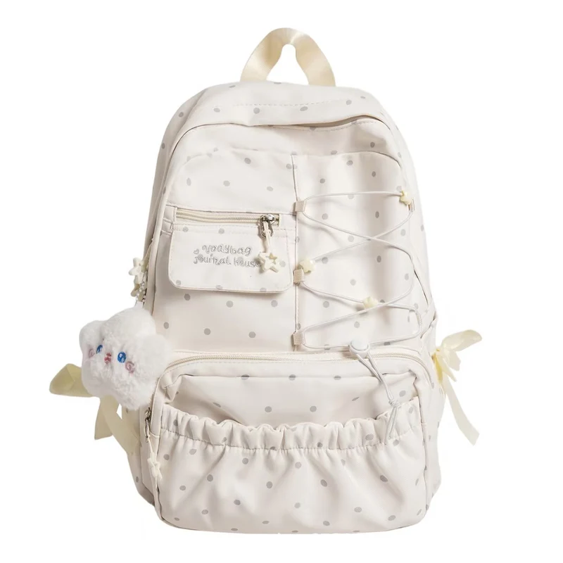 Niedlicher Freizeit-Rucksack mit Polka Dots Skanto