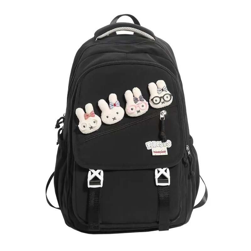 Niedlicher Rucksack mit Hasenstickerei Skanto