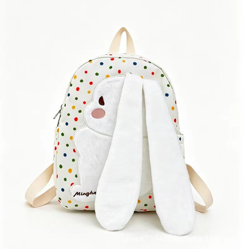 Niedlicher Plüsch-Rucksack mit Hasenohren Skanto