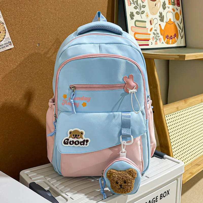 Niedlicher Schulrucksack mit Tiermotiv Skanto