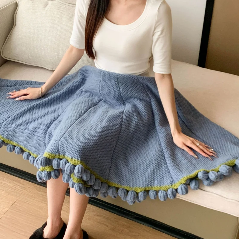 Strickpullover mit Blumendesign Skanto