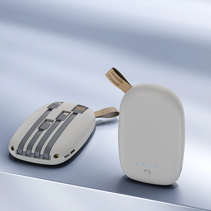 Hochleistungs-Powerbank mit integriertem Anschluss Skanto