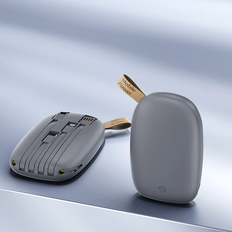 Hochleistungs-Powerbank mit integriertem Anschluss Skanto