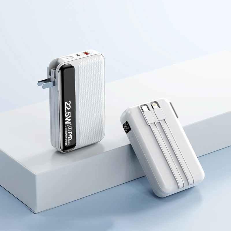 Hochleistungs-Powerbank mit integriertem Schnellladegerät Skanto