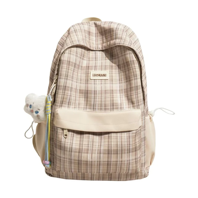 Klassischer karierter Rucksack Skanto