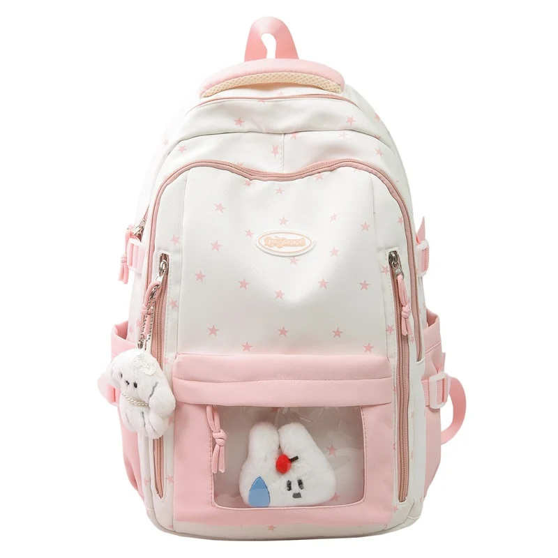 Rucksack mit mehreren Fächern und Charakter-Motiv Skanto